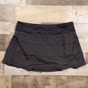Lululemon Pace Rival Skirt Tall 15" 4-Way Stretch Women's Size 12 Black
